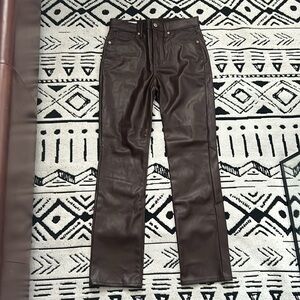 Gap leather look pants